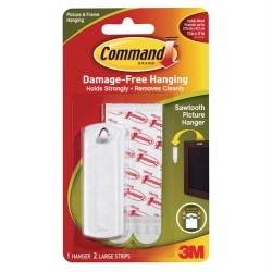 COMMAND PICTURE HANGERS 17040 Sawtooth White